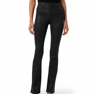 Joe's Coated Black High Rise Bootcut Jeans Size 28